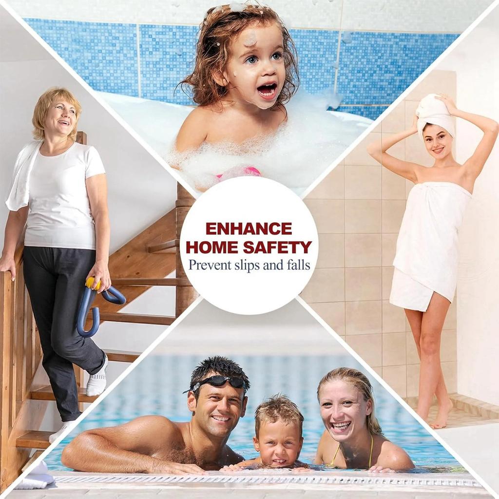 30Pack Shower Floor -Slip Stickers, Strong Adhesion, -Slip Shower Stickers With Scraper, Suitable For Bathtubs, Pools And Stairs, Hexagonal