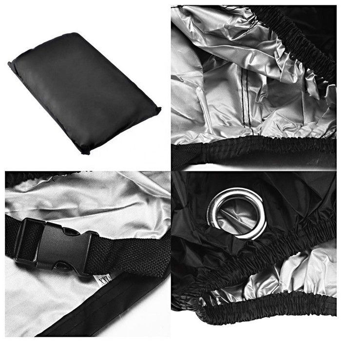 2x Motorradabdeckung Craftride XL Wasserdichte Motorradplane in Schwarz