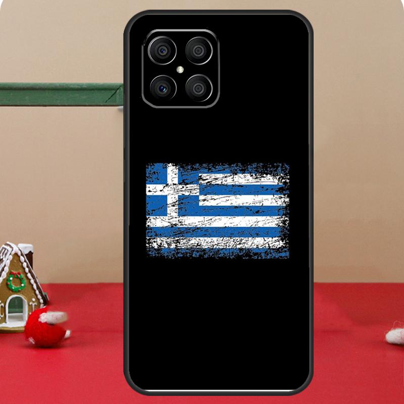 Greece Greek National Flag Case For Honor Magic 7 Lite 6 8 Pro Honor 400 200 70 90 X8c X8b X9a X9b X9c X9d Win RT Cover