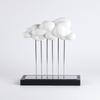 Cloud Sculpture with Base Elegant Statue Easy to Display for Living Room, Office