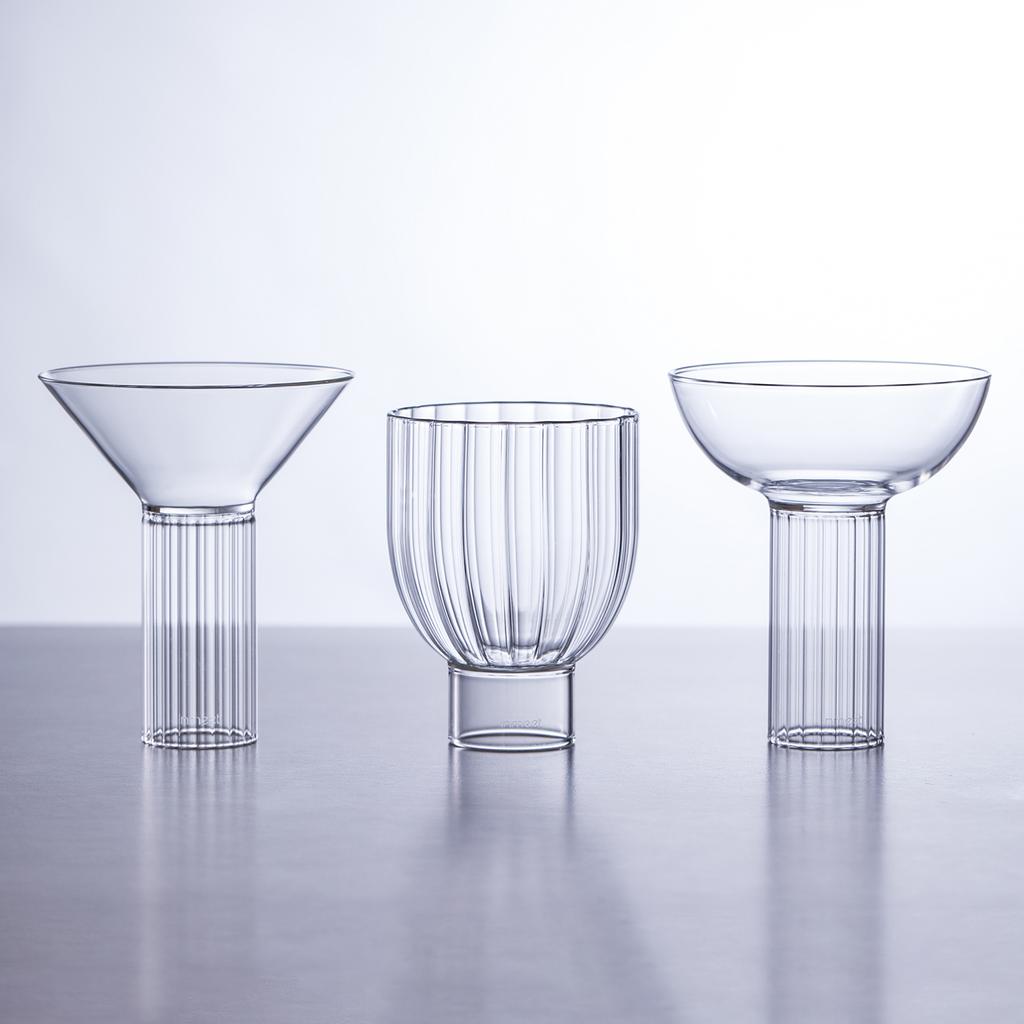 Inmeet A02 High Borosilicate Heat-resistant Glass Martini Cocktail Cup, Wedding Party Bar Supplies, Ice Cream Mousse Cup