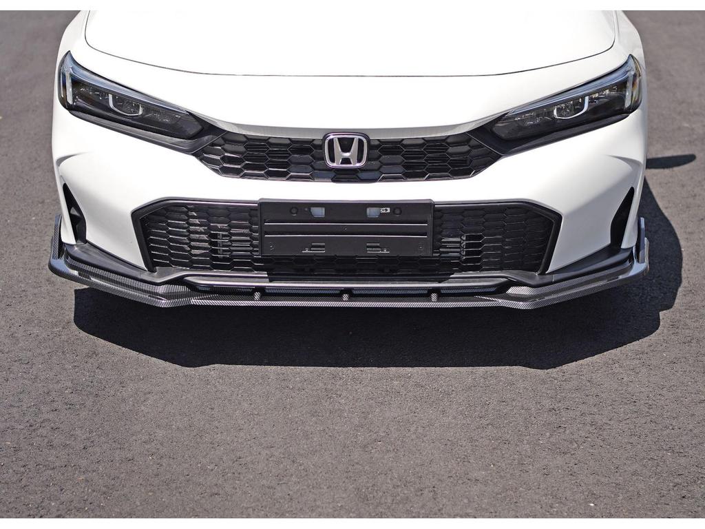 2025 Civic 11.5 Gen Front Splitter: Easy, No-Drill Install for Non-Destructive Front Lip & Body Kit Upgrade.