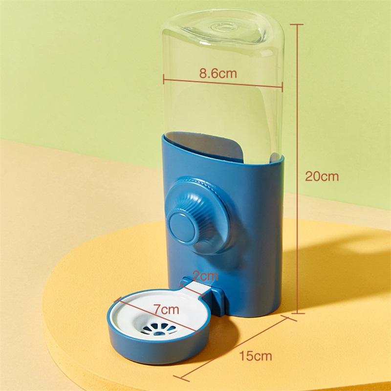 600ML Automatic Water Bottle for Rabbits Dutch Pigs Chinchillas & Hedgehogs Silent Large Capacity Pet Waterer Refill Feature