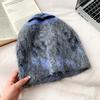 Autumn and Winter New Temperament Stacking Hat Wool Knitted Big Head Circumference Cold and Warm Ear Protection Confinement Pullover Hat
