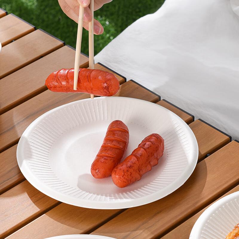 Fresh Life 10-Person Disposable Travel Tableware Set