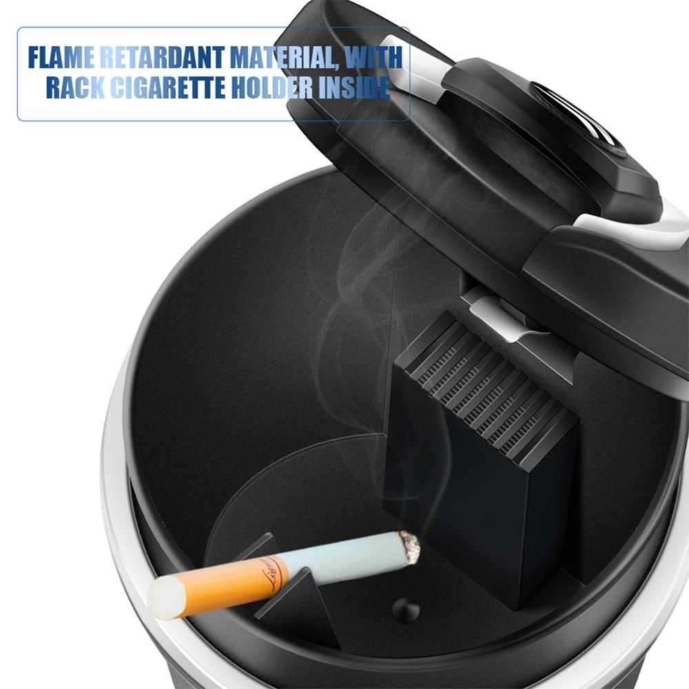 1pc Car Ashtray LED Light Portable Car Cigarette Flame Retardant Ashtray Cup For Citroen C4L VTS C-ELYSEE C3-XR DS C1 C2 C3 Saxo