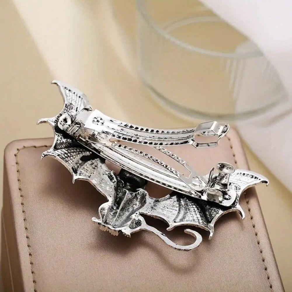 Antikton Fledermaus Katze Haarspange Fledermausflügel Vintage Spange Stilvolle Gothic Haarnadel Damen