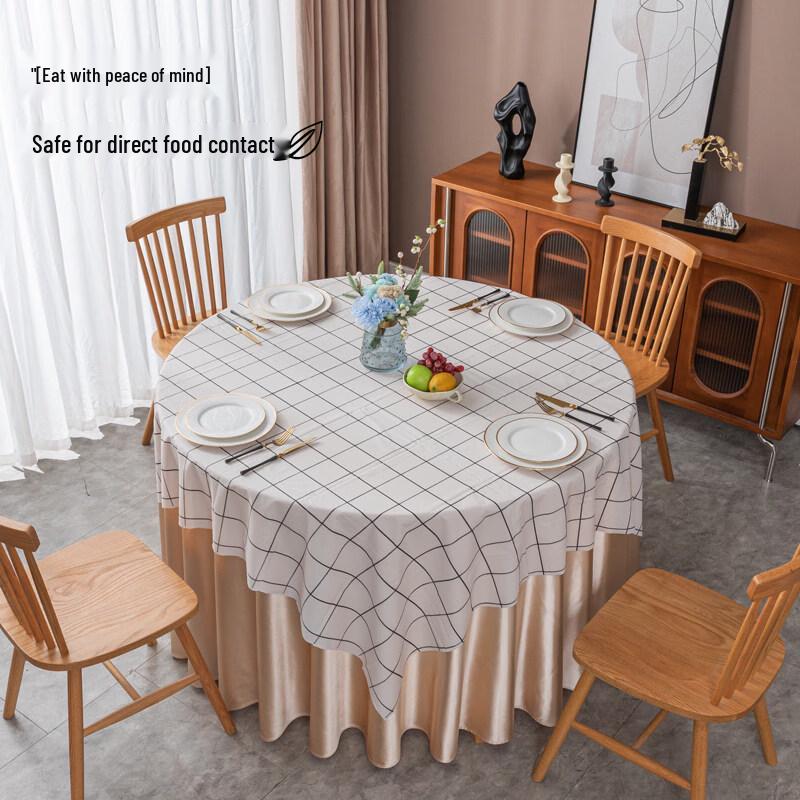 ZISIZ Disposable Black and White Grid Tablecloth