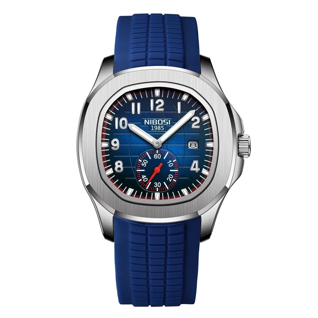 Luxury Men Watch Business Waterproof Male Clock Luminous Date Stainless Steel Square Quartz Man Watches