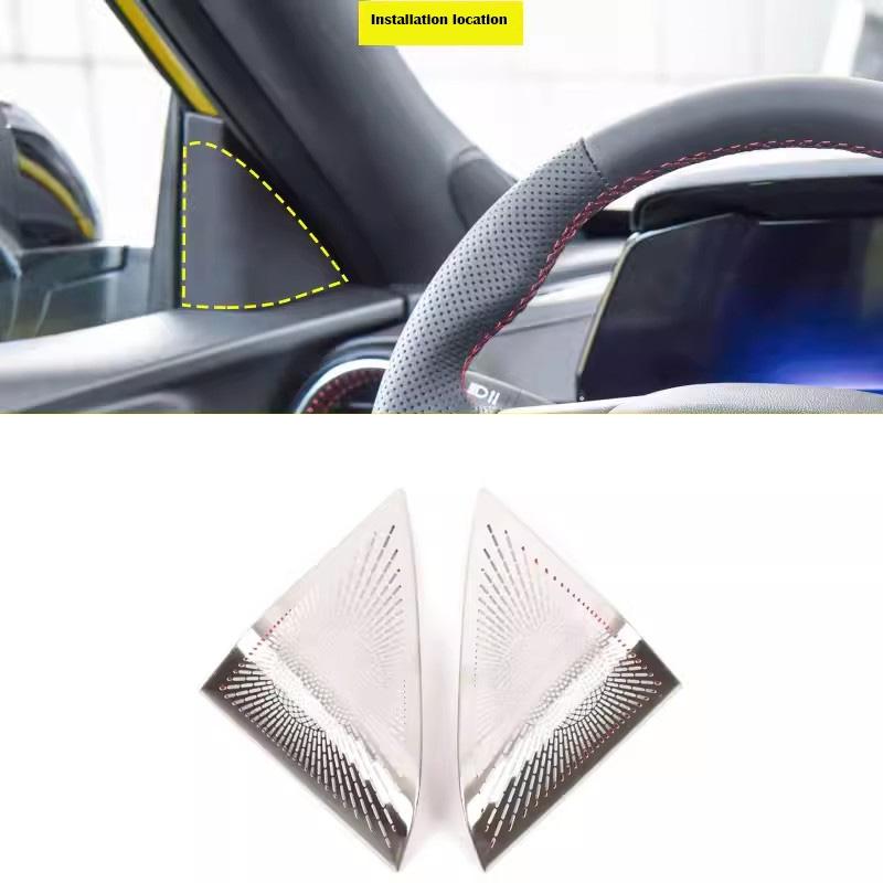 For Chevrolet Trax 2024 steel A Pillar Stereo Speaker Door Speaker Audio Handle Pull Hood Loudspeaker Interior Accessories