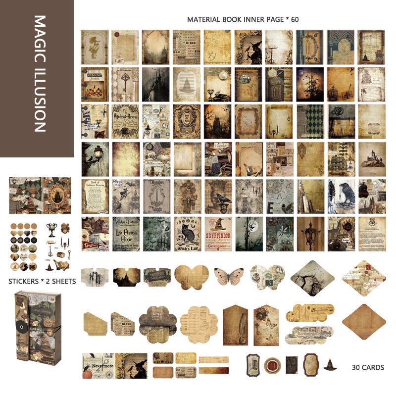 

Ретро мини-Справочник, декоративные материалы, карточная игра, книга, старая серия «Сумерки», механизм, книга, креативный подарочный набор Magic Illusion