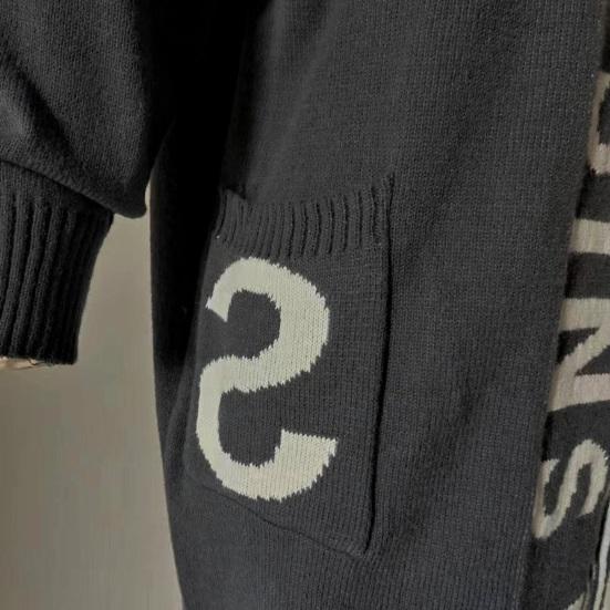 Frauen Winter Herbst Pullover Mantel Mit Kapuze Taschen Brief Muster Gestrickte Dicke Warme Langarm Mittellange Lose Zipper Verschluss Winter langen Mantel