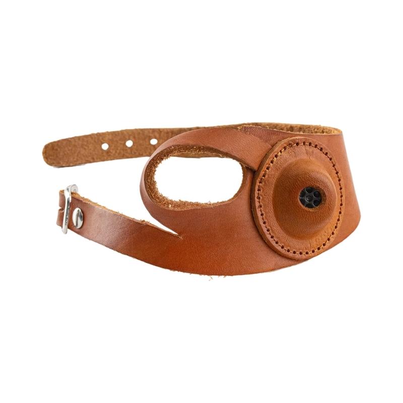 Leather Thimble First Defender Gauntlet For Left Right First Permanent Leather First Guard For Sewing Embroidery Crafts