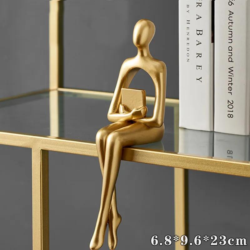 Light Luxury Art Abstract Character Decoration Bookshelf Decoration Office Bookshelf Wine Cabinet Decoration Housewarming Gift Cabinet Decoration