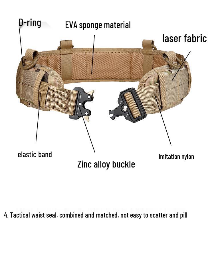 Cross-border Outdoor Cobra Tactical Molle Nylon Belt Set