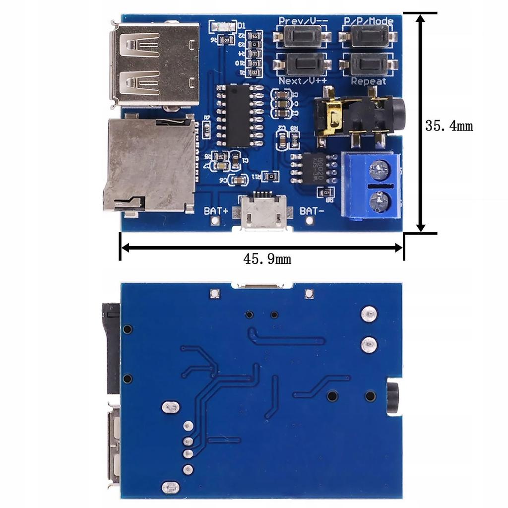 Usb Micro Sd Mp3 Player Module