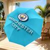 Manchester City FC Print Automatic Open Close Umbrella, Portable Foldable Umbrella, for Outdoor Commute Camping Trip, Ideal Birthday Gift