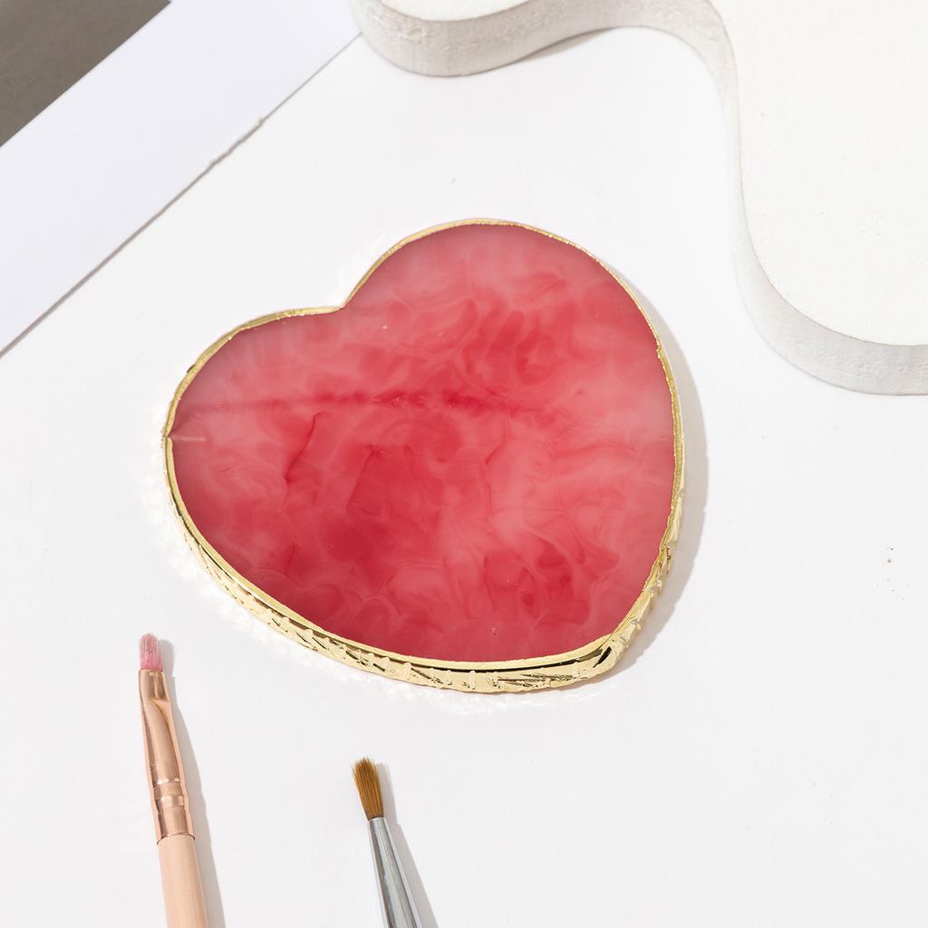 Nail Color Palette Resin Color Palette Crystal Nail Display Board Tools Nail Color Palette Resin Agate Stone Nail Art Palette