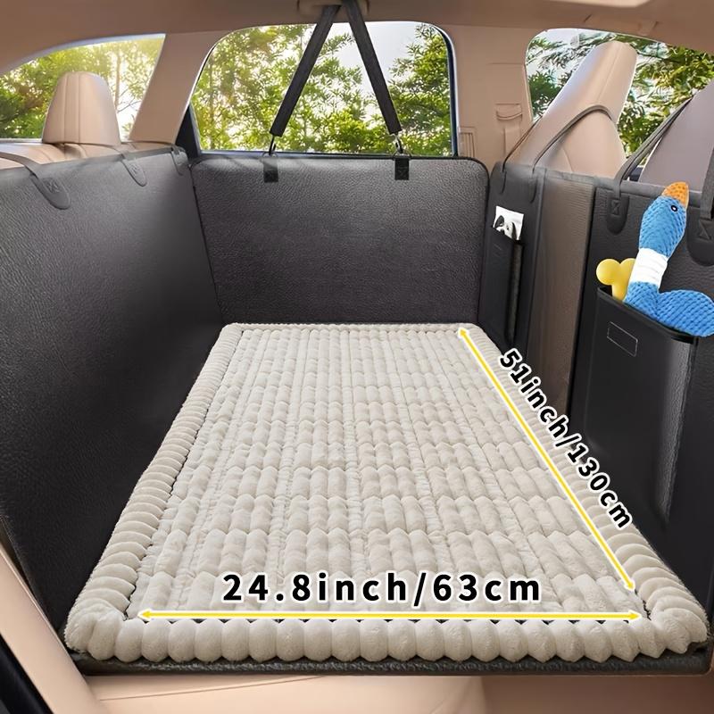 

1pc Non-Slip Car Dog Mat, winter Pet Seat Cushion with Rear Extension Pad - Anti-Bite Wearing Floor Liner for Sedans & Trucks
