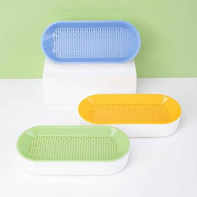 Kattengras Planter Bodemloze Planten Zichtbaar Waterniveau Afvoerrooster U-gat Stevige Spoelbak Afneembare Kattenkruid Kweekbox Huisdierbenodigdheden