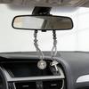 Handmade Alloy Cross Beaded Bracelet, Vintage Medal Charm Braided Rope Religious Wrist Ornament for Daily & Car Hanging