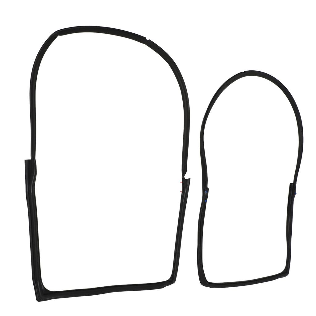 2PCS Front Door Weatherstrip Seal Waterproof Windproof Rubber 55395274AW for Wrangler JK 2007 To