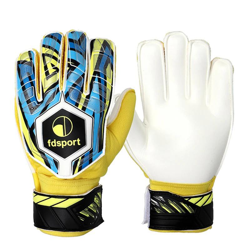Childs Professional Goalkeeper Gloves Kids Football Latex Thickened Protection Goalkeeper Gloves Soccer Goalie Non-slip Gloves