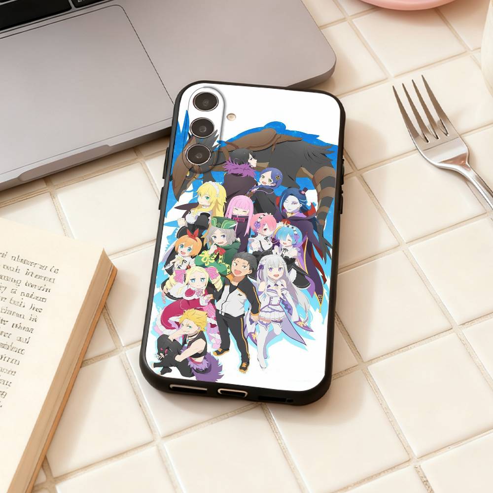 R-Re ZERO Starting Life in Another World phone Case For Samsung Galaxy A73,A72,A71,A70,A53,A52,A51,Others Soft Black Shell