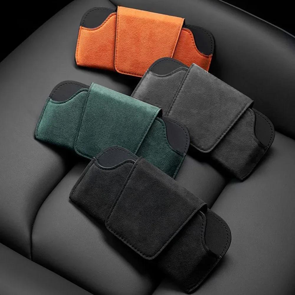 Car Glasses Case Auto Sun Visor Glasses Holder Sunglasses Clip Card Ticket Holder Multi-Function Automobile Accessories Storage
