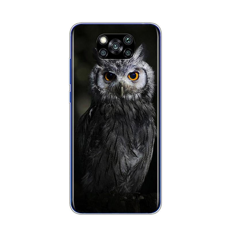 Camouflage Owl Animal For Xiaomi Poco X3 NFC C3 F2 F1 M3 M2 X2 11 10T Note 10 8 Mi Play A2 5 Lite Pro Phone Case