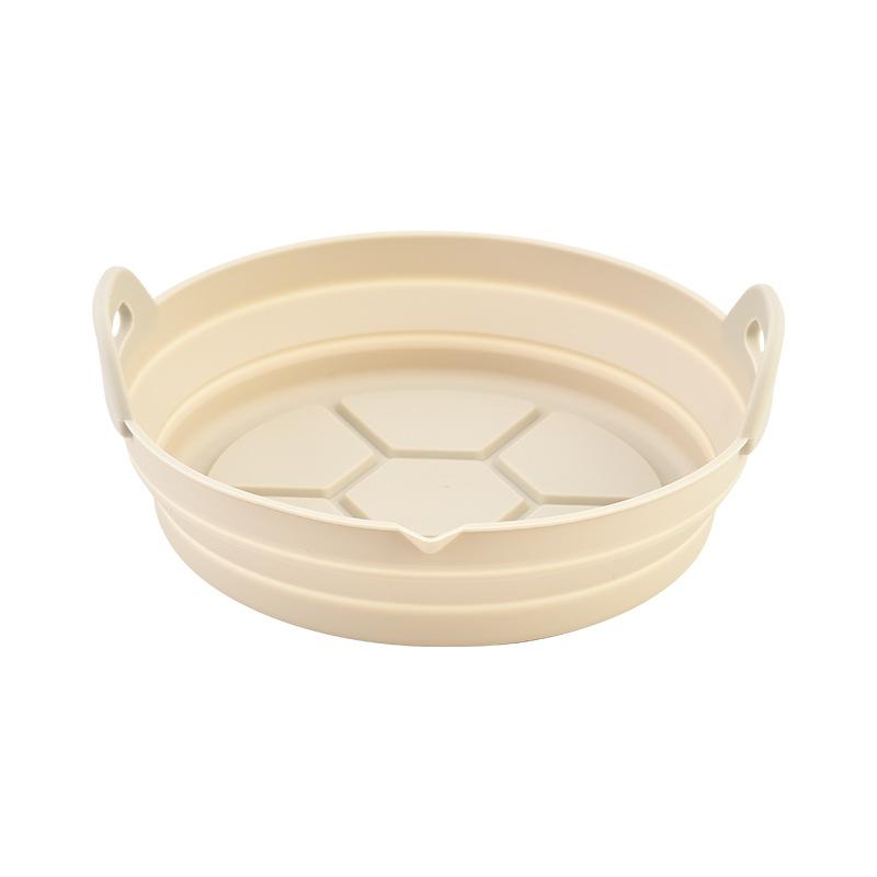 

1/2 Airfryer Silicone Basket Oven Baking Tray Silicone Mold for Air Fryer Pizza Fried Chicken Basket Air Fryer Baking Dishes Pan