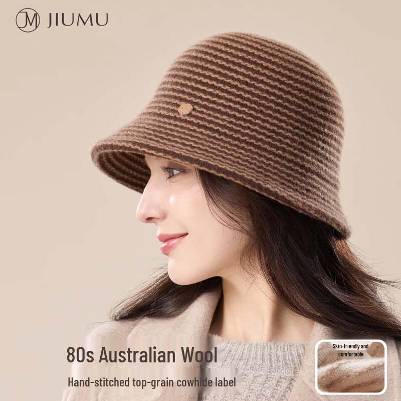 JIUMU Women s Wool Fisherman Hat One Size