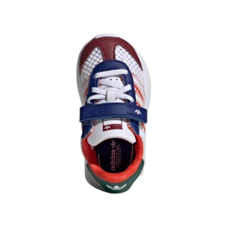 Adidas Originals Country Xlg Comfortable Versatile Durable Low-Top Walking Shoes Baby Shoes White Red Blue JH6367