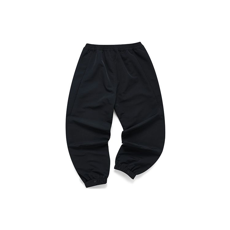 Fila Fusion Embroidered Logo Woven Loose Fit Jogger Pants Women bottoms Deep-Black T11W213801F-BK
