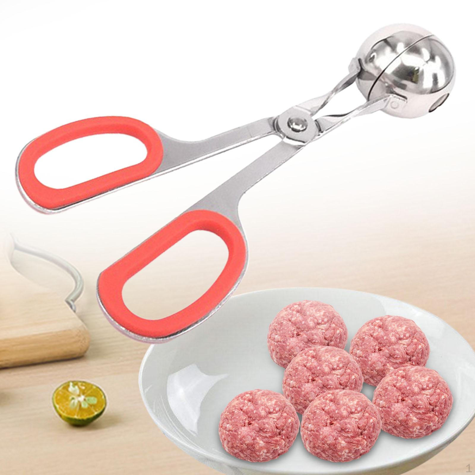 

Устройство для изготовления фрикаделек, дозатор для муки и печенья, инструмент для приготовления мясных шариков для барбекю красный