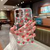 Summer vitality strawberry mobile phone case iPhone11 ultra-thin transparent anti-drop protective case Apple 17 soft case sweet girl style