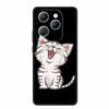 For Infinix Hot 40 Pro Case Hot40 Pro Black Silicone Soft Phone Case For Infinix Hot 40 Pro Back Cover Case 6.78" Cute Cartoon