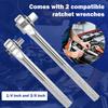 8Pcs Magnetic Tap Socket Wrench Set 1/4 '' Hex Shank Machine Screw Metric Plug Threading Tool Auto Maintenance Tool for Tight Sp