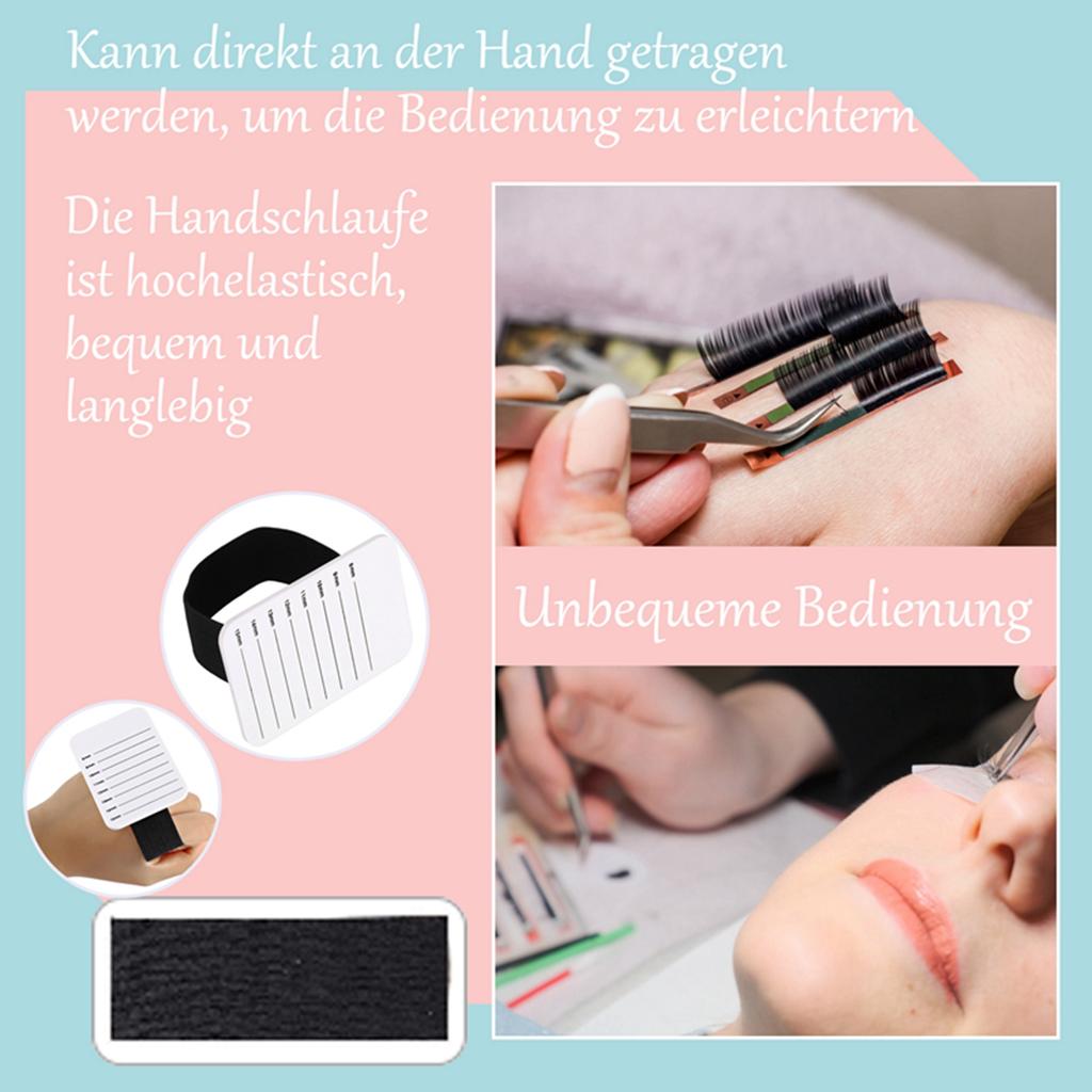 8-15mm Makeup Eyelash Tray Strip Stand Eyelash Extension Hand Plate Lashes Grafting Holder