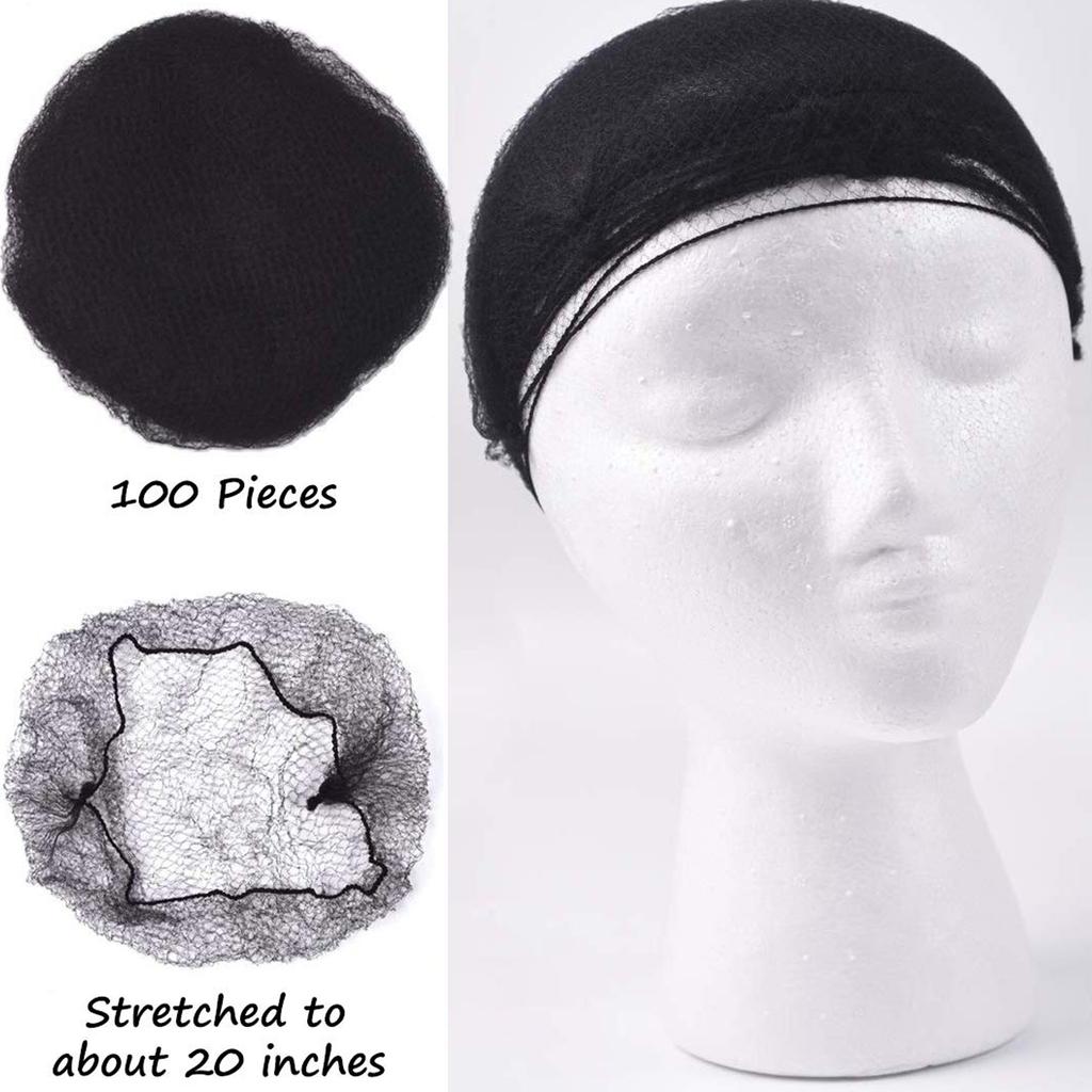 Hair Net 144pcs Hairnet Nylon Disposable Wig Cap Breathable Hair Mesh Net for Home Salon Disposable Hairnet Wig Hairnet
