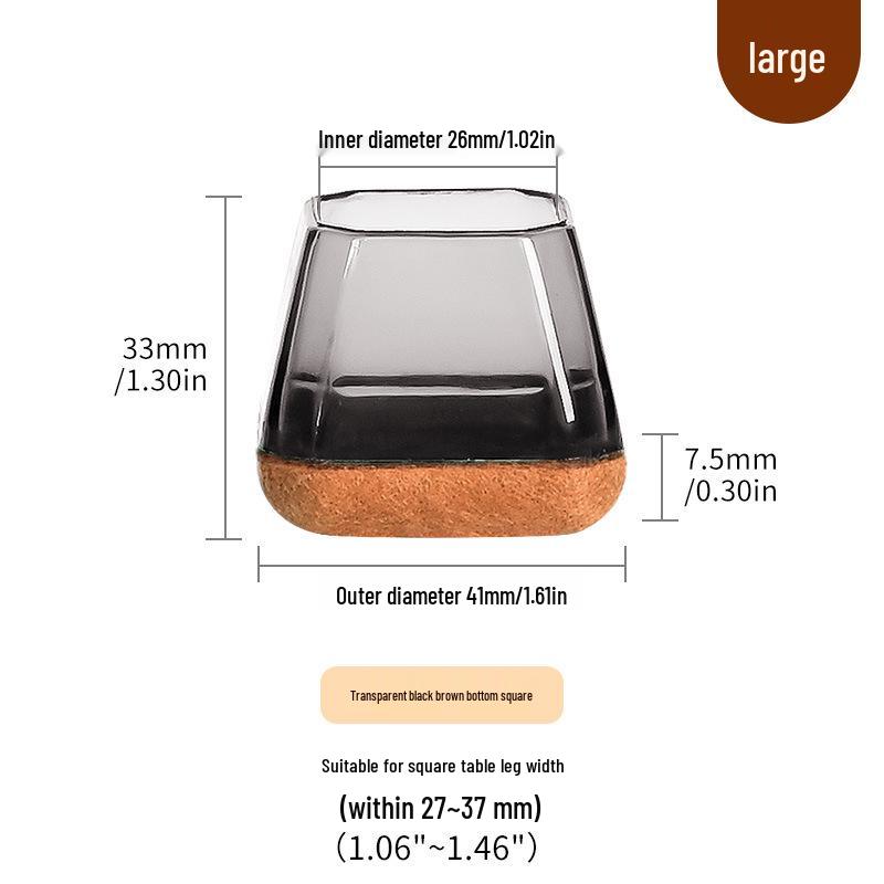 Silicone Chair and Table Leg Covers - Silent, Non-Slip Protection for Furniture