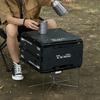 Camping Box Folding Stand Stainless Steel Outdoor Organizer Box Holder Ice Box Foldable Support Shelf for Outdoor Picnic Fishing