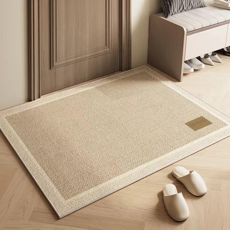Entry Door Floor Mat Entry Door Dirt-Resistant Premium Carpet Living Room Entrance Dirt-Resistant And Non-Slip Household Trimmable Foot Mat