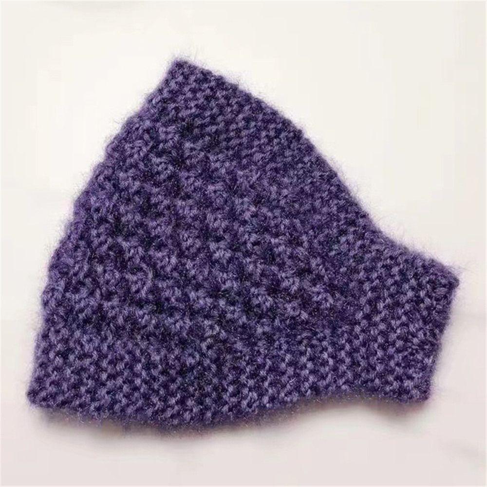 

Удобная женская зимняя теплая повязка на голову, мягкие повязки на голову, модная послеродовая шапка для женщин и девочек фиолетовый