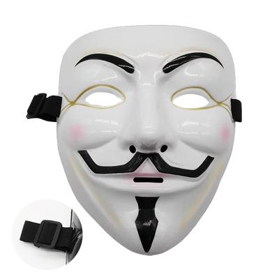 Maski Halloween Maska Hakera Czarno-Biała V jak Vendetta Hakerzy Cos Maska Halloween Cosplay Party Maski DIY Zabawki dla Dzieci Maski