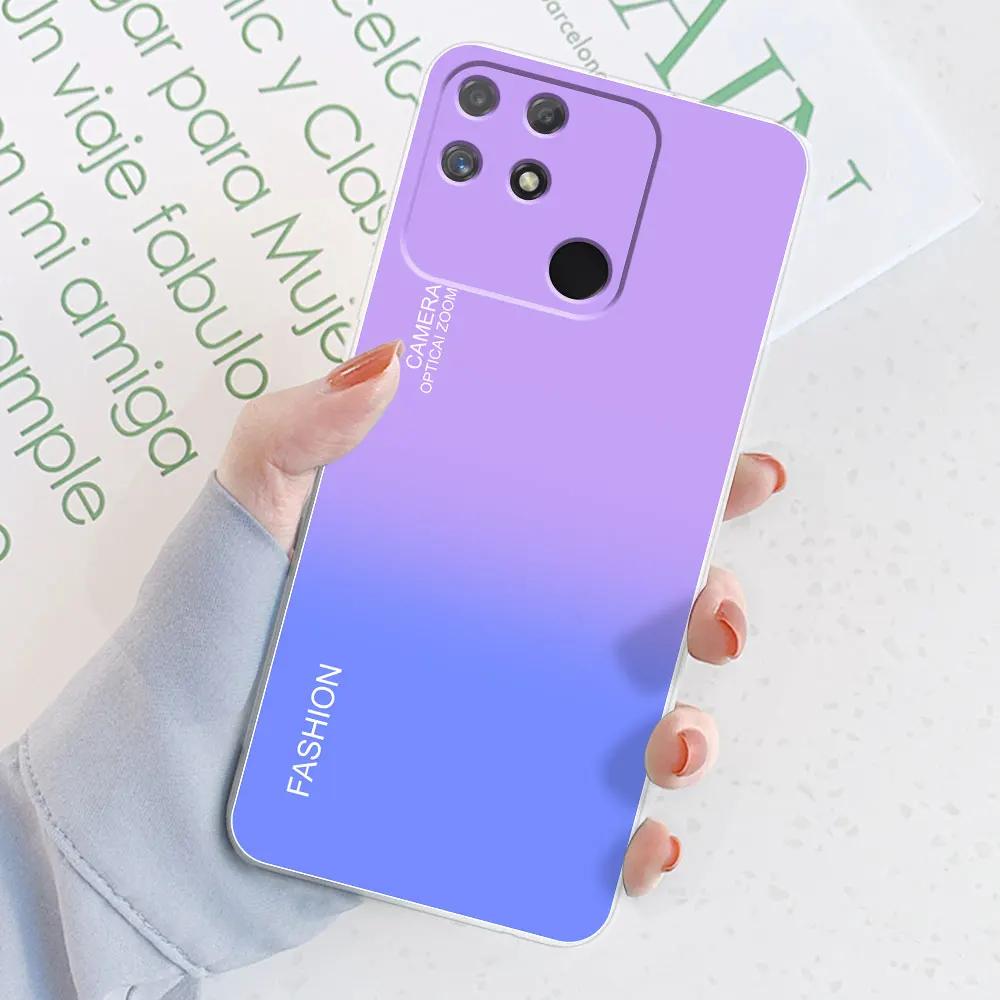 For Realme Narzo 50A Case Narzo 50A Prime Watercolor Marble Soft Silicone Bumper Cases For Realme Narzo 50A Back Cover Fundas