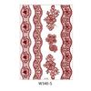 Beauty Sticker Vermilion Lace Tattoo Sticker Waterproof Tattoo Sticker