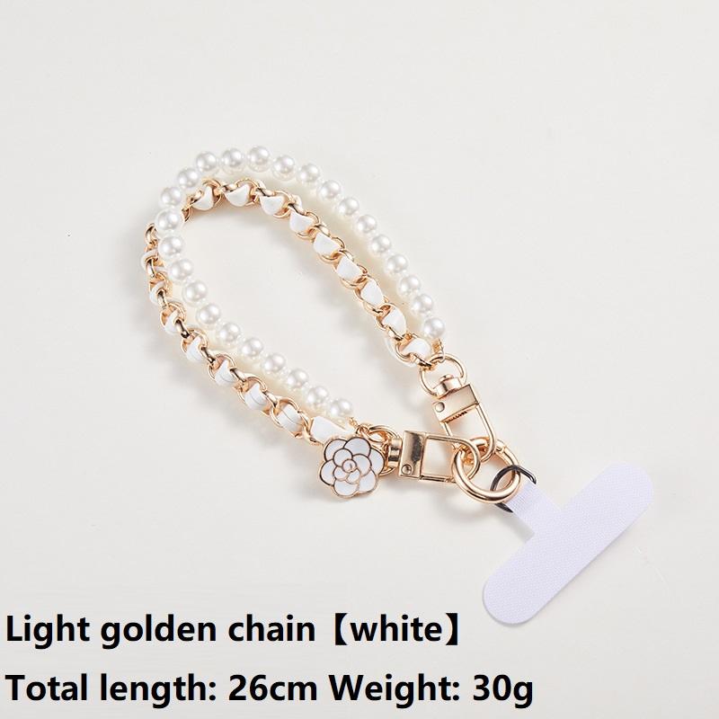 Anti Loss Doll Hang Pearl Necklace Universal Mobile Phone Lanyard Cell Phone Wrist Strap Cell Telephone Chain Beads SJGS19