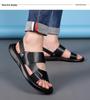 2025 Men's Genuine Leather Sandals: Beach & Casual Non-Slip Soft Sole Dual-Use Summer Shoes