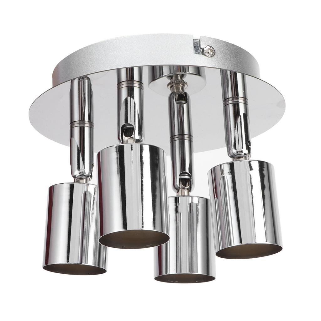 GU10 Lamp Holder 4 Head Ceiling Light Base Adjustable Lamp Holder for Bedroom Kitchen 85‑265V